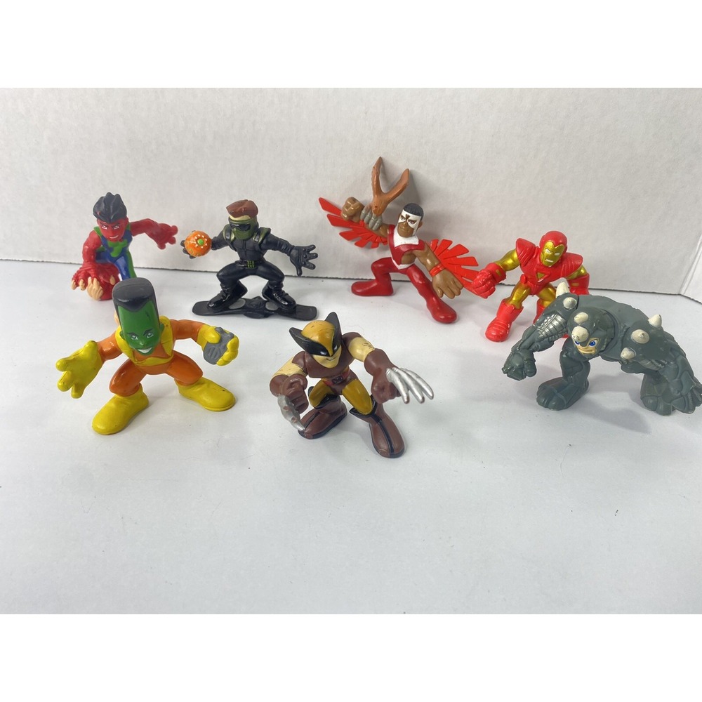 Marvel Super Heroes Figures Set Of 7‎ Some Rare HTF Hasbro HG4